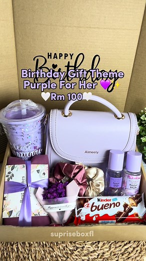 Birthday Gift For Her 💜#suprisebox #giftboxsuprise #giftboxcustom #supriseboxfl #giftbox #giftboxbirthday