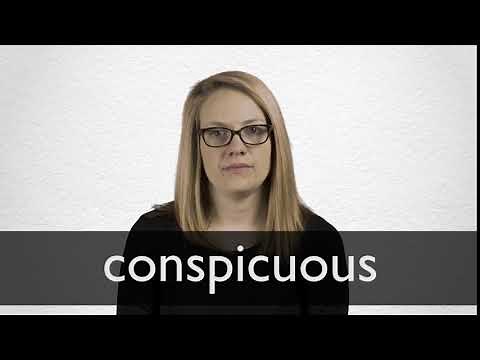 How to pronounce CONSPICUOUS in British English
