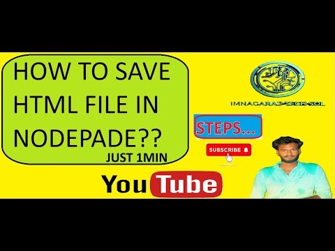 how to save html file in note pade in 30seconds #codingforbeginners #CodingStar #codingshorts