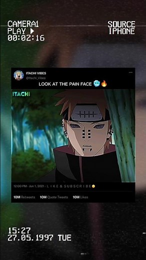 Look At The Pain Face 🥶🔥 #naruto #pain