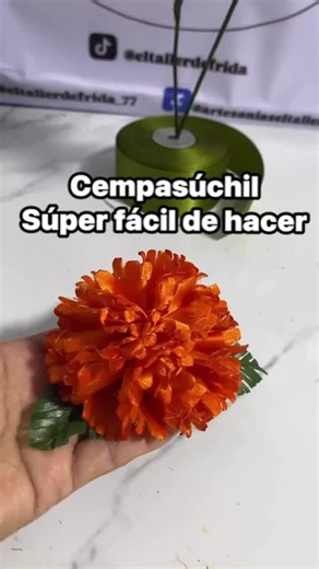 Cómo hacer flores de Cempasúchil fácilmente