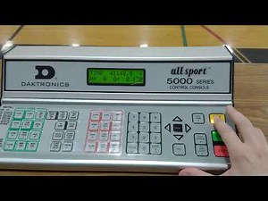 Playing with scoreboard horn