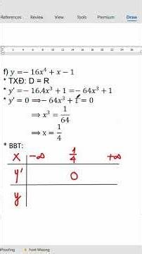 Toán 12 - 2k9 xps - Bài 1: Hàm số đồng biến nghịch biến - Phần 1: Bài tập tự luận (Bài 1f) #toan12