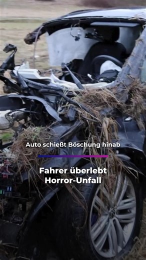 Schwerer Verkehrsunfall in Dresden: Fahrer überlebt