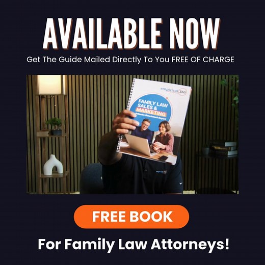 Why do most family law marketing campaigns fail? Wrong expectations. Wrong benchmarks. Wrong process. You're spending money on leads but you don't know: -What they should cost (Google vs. LSA vs. Social) -What conversion rates you should hit -If your intake is the bottleneck killing your ROI -Why you're getting no-showed at consultations -Why your PPC/LSA is crashing and burning Here's the truth: If marketing "doesn't work" for your firm, it's because you're flying blind. That's why we created t
