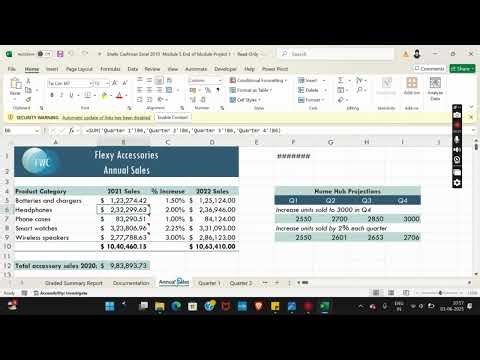 Shelly Cashman Excel 2019 | Module 5: End of Module Project 1 | Flexy Wireless Communications