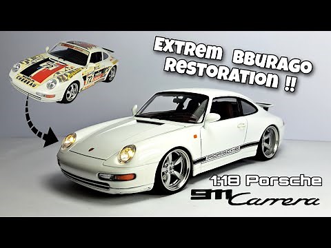 Bburago 1/18 Porsche 911 Carrera (993) Extreme Restoration