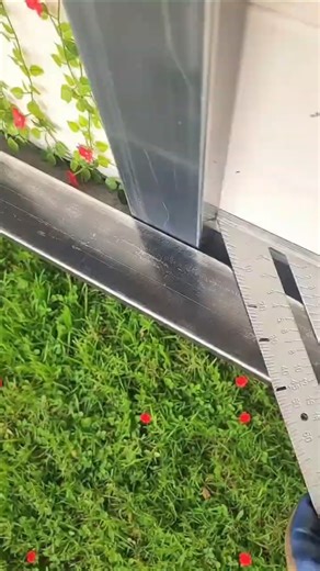 Smart Metal Fabrication Hack: Perfect Square Tube Corner Joints! #shorts #welding #cuttingskills