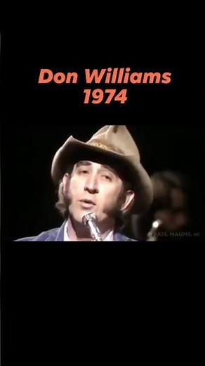 Don Williams live performance of AMANDA in 1974