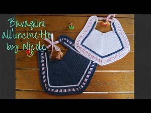 Crochet baby bib