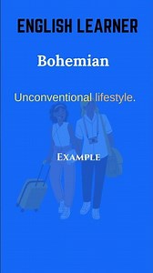 English Word - Bohemian - Meaning With An Example #englishwords #english #bohemian