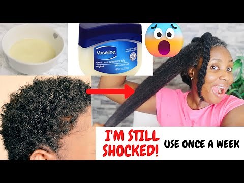 How I Used VASELINE For Fast Hair Growth | Stops Hair Loss, Hair Breakage And Thicken Hair Fast!