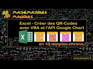 Excel - Créer des QR-Codes avec VBA et l'API Google Chart