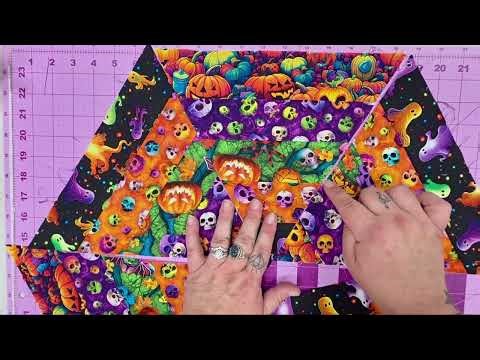 Tutorial for Hexagon Quilt Block perfect for a Quilted Witch Hat