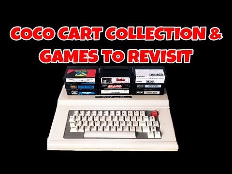 Tandy Color Computer Cart Collection and Games to Revisit