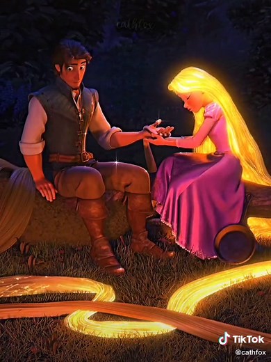 Rapunzel and Flynn Rider Scene from Tangled