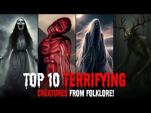 Top 10 Terrifying Creatures from Folklore | Scary Stories Countdown!