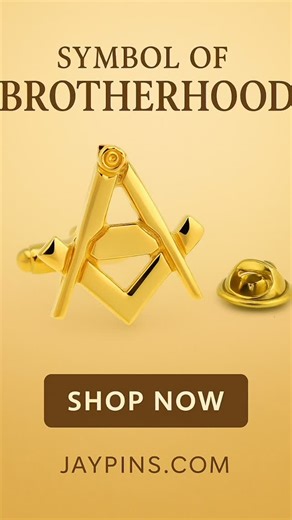 Honor your Masonic heritage with this Gold Masonic Square and Compass Lapel Pin from JayPins. Crafted with care and precision, this iconic Freemason emblem represents integrity, morality, and the enduring bond of brotherhood. Made from durable metal and finished in polished gold, it’s the perfect accessory to wear proudly on your jacket, tie, or hat. Whether for lodge meetings, formal events, or everyday symbolism, this pin reflects the timeless values of the craft. #JayPins #MasonicLapelPin #Fr