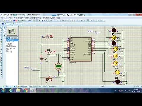 ADC 0804 in Proteus 8 professional