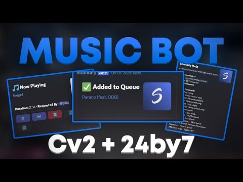 Discord Music Bot SOURCE CODE– Easy & 24/7 with Components v2!