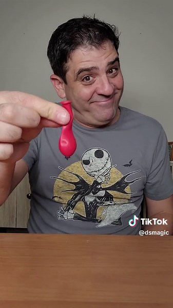 Floating balloon magic trick revealed. #magic #funny #magicorscience #balloon