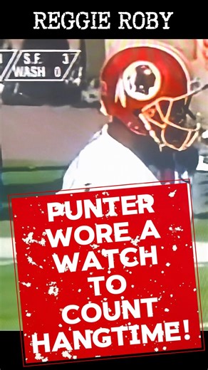 Reggie Roby wore a watch! #hangtime #punter #specialteams #nflthrowback #redskins
