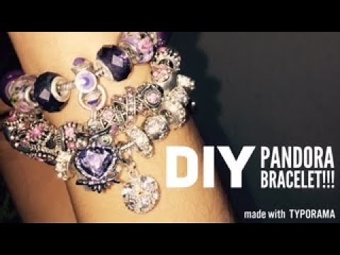 DIY Style Pandora Bracelet with Crystal beads and charms