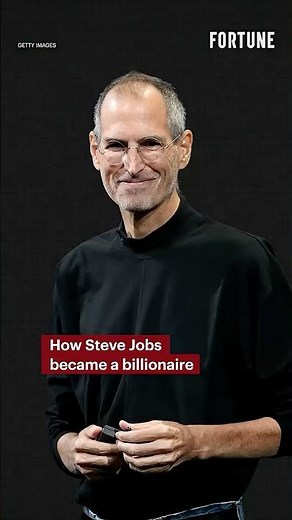 How Steve Jobs became a billionaire #SteveJobs #billionaire