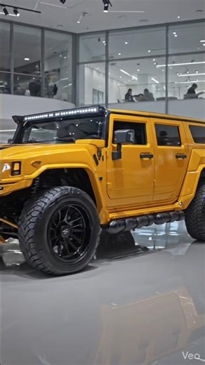 Custom Hummer Offroad Beast – Yellow Power Machine #luxoramotors #automobile #automobile #luxury
