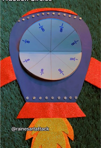 Creative Fraction Circles Using Recycled Materials
