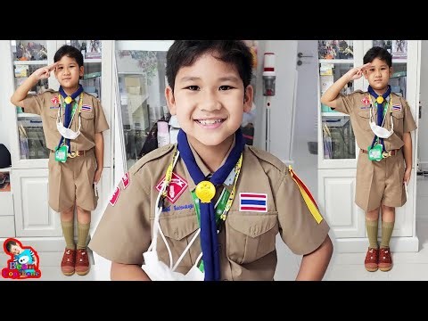 ขึ้น ป.4 ใส่ชุดลูกเสือสามัญ | น้องบีม