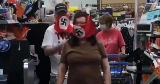 Man and woman seen wearing swastika face masks in Minnesota