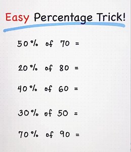 404K views · 10K reactions | 3 Minute Maths: Easy Percentage Trick! | Prof D | Facebook