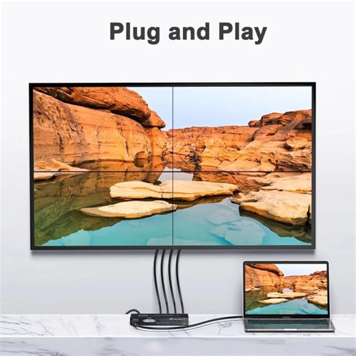 4K 2x2 HDMI Video Wall Controller 3x3 HDMI DVI Video Wall Processor 1X2 1X4 1X3 2x3 3x2 4X2 2 3 4 6 8 9 Multi Screen TV Splicer | Lazada PH