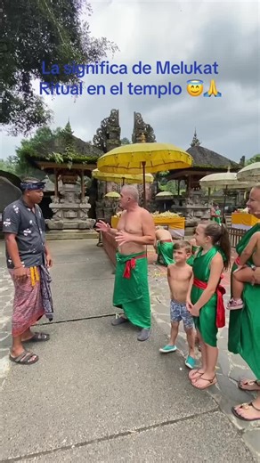 Melikat is a spiritual cleansing ritual in Bali, typically involving the use of sacred water. The purpose of melukat is to purify the body, mind, and soul from negative energies, sins, or bad karma, and to achieve inner balance. It is often performed at holy sites such as temples or natural springs, where people immerse or wash their bodies in the water as a symbol of spiritual purification 😇. #bali #melukat #purify #baliholiday