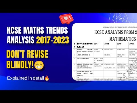 KCSE Mathematics PP1 Trend Analysis (2017–2023) | Topics Tested & Exam Patterns Explained