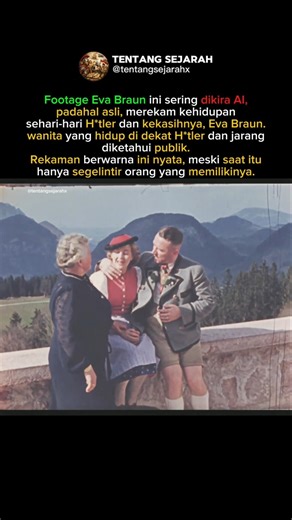 Sering Dikira AI, Tapi Ini Rekaman Nyata Eva Braun & H*tler‼️