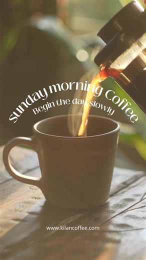Begin the day slowly Sundays are for slowing down. No agenda. No rush. Just a warm cup and a quiet start. From soil to soul ☕🌿 #SundayMorning #SlowSunday #MorningCoffee #CoffeeRitual #GentleStart