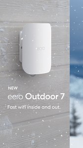 Our first outdoor router is durable and built for all seasons ☀️⛈️ ❄️ Discover eero Outdoor 7 now. www.eero.com | eero