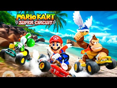 Mario Kart Super Circuit | Flower Cup Gameplay on GBA via MiSTer FPGA