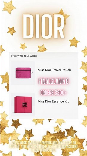 New Dior Promo Codes ✨ Week of Dec. 22, 2025 | #beauty #diorbeauty #diorpromocodes #dior #promocode