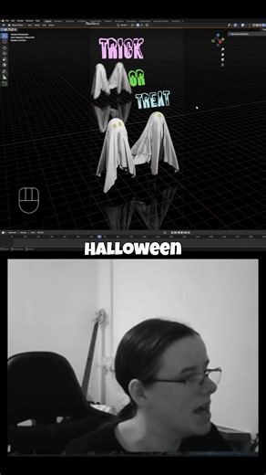 Make SPOOKY Ghosts in #blender