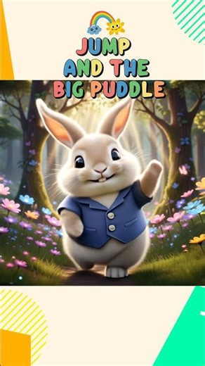 Will Jump Jump Into the Puddle? | Friendship Helps Bunny Be Brave | Cartoon