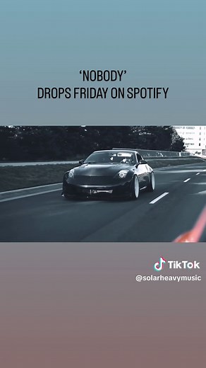 Nobody drops this Friday on Spotify!! #solarheavy #nobody #chill