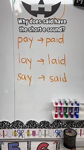 The word said is a trick word for students, but here is an explanation why! ⭐️ #phonics #english #teachertips #spellingtips #teacherlife #phonicsfun | The Eppich Classroom
