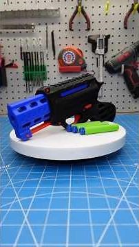 3D Printed Nerf blaster #mechanical #diy #3dprinting #nerf #blaster #homemade