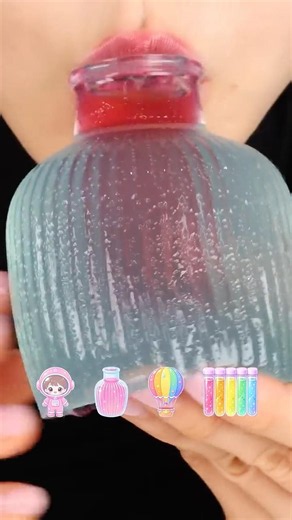 Bottle jelly, Crystal candy, Cute candy ASMR 🪂