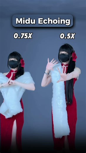 Midu Echoing (Closeup Ver.) | Dance Tutorial (Slowed & Mirrored) 0.5x