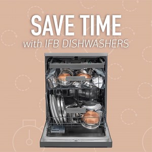 Set yourself free with an IFB Dishwasher! Just 15 mins to get clean dishes, contrary to at least 30 minutes when you hand wash utensils in a family of four. https://bit.ly/IFB-DW #IFBAppliances #Dishwasher #SaveTime #SetYourselfFree | IFB Appliances