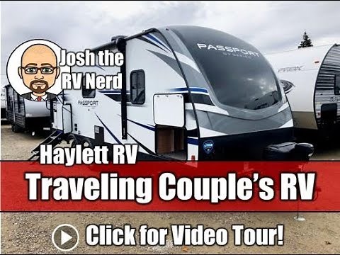 (Sold) (Sold) NEW MODEL! 2019 Passport 2210RB Theater Seat Couple's Camping Ultralite Travel Trailer